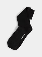 The Ribbed Socks in Black