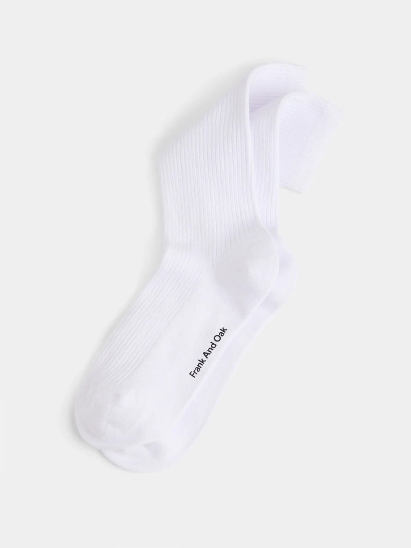 The Ribbed Socks in Black
