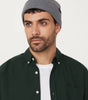 The Merino Wool Beanie in Medium Grey