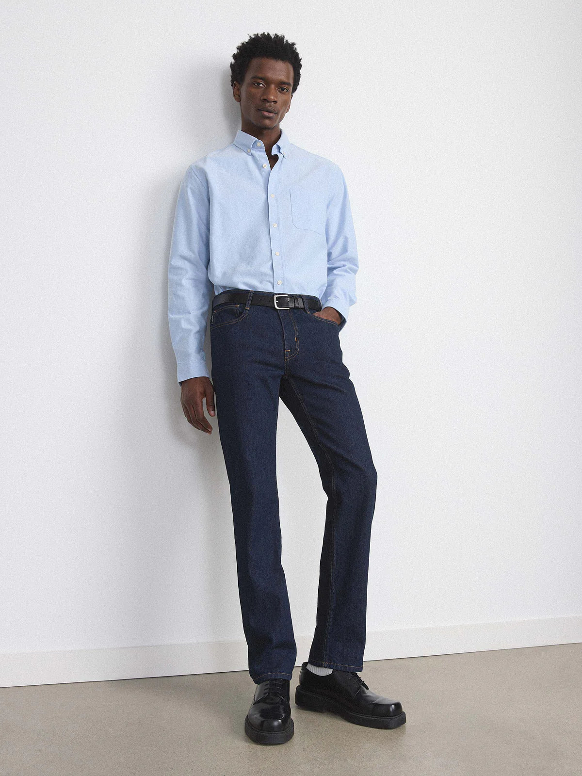 The Jasper Oxford Shirt in Grey