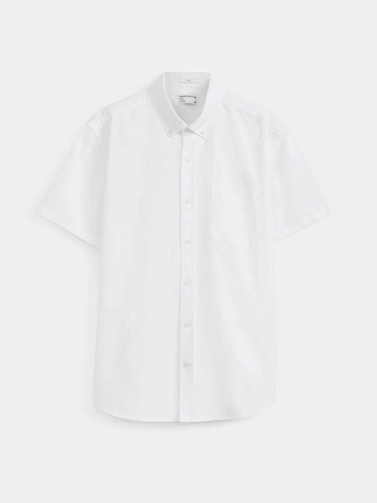The Jasper Short Sleeve Oxford Shirt in Black