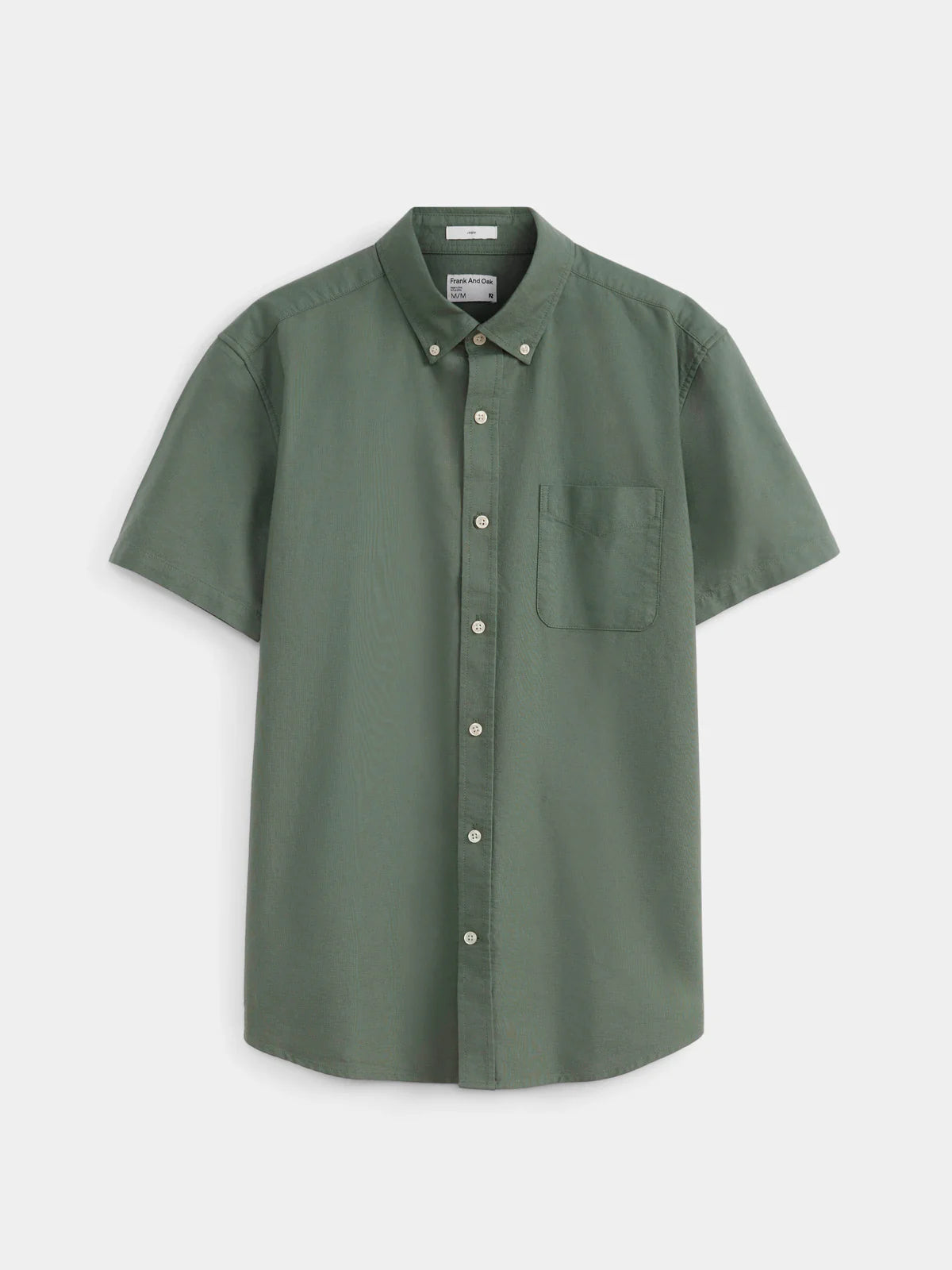 The Jasper Short Sleeve Oxford Shirt in Black