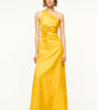 Este silk dress sunset gold