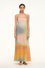 Baura linen dress pastel clouds