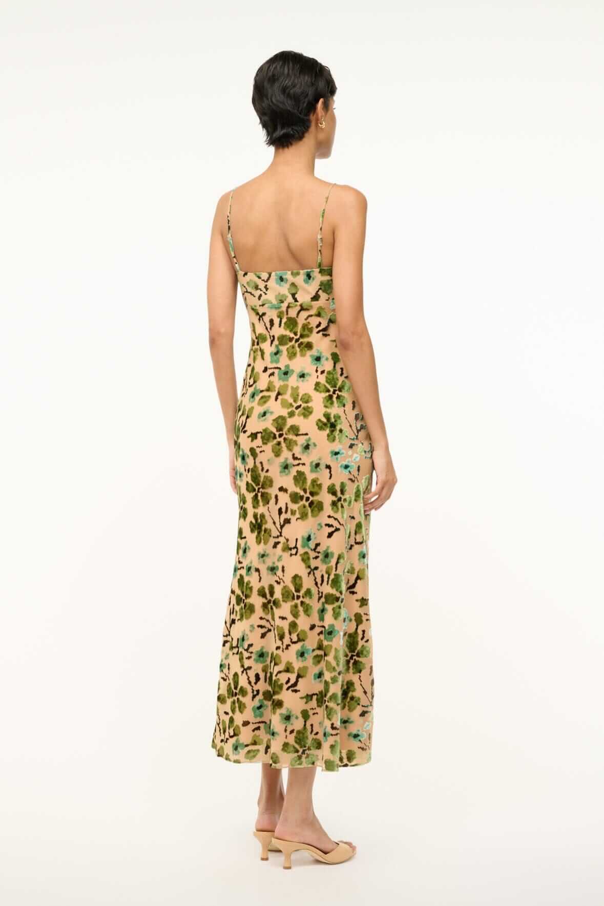 Fianna dress moss floral