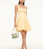 Mini wells dress pale honey