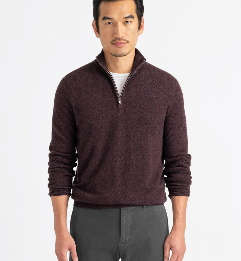Cashmere half-zip