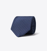 Foulard print tie