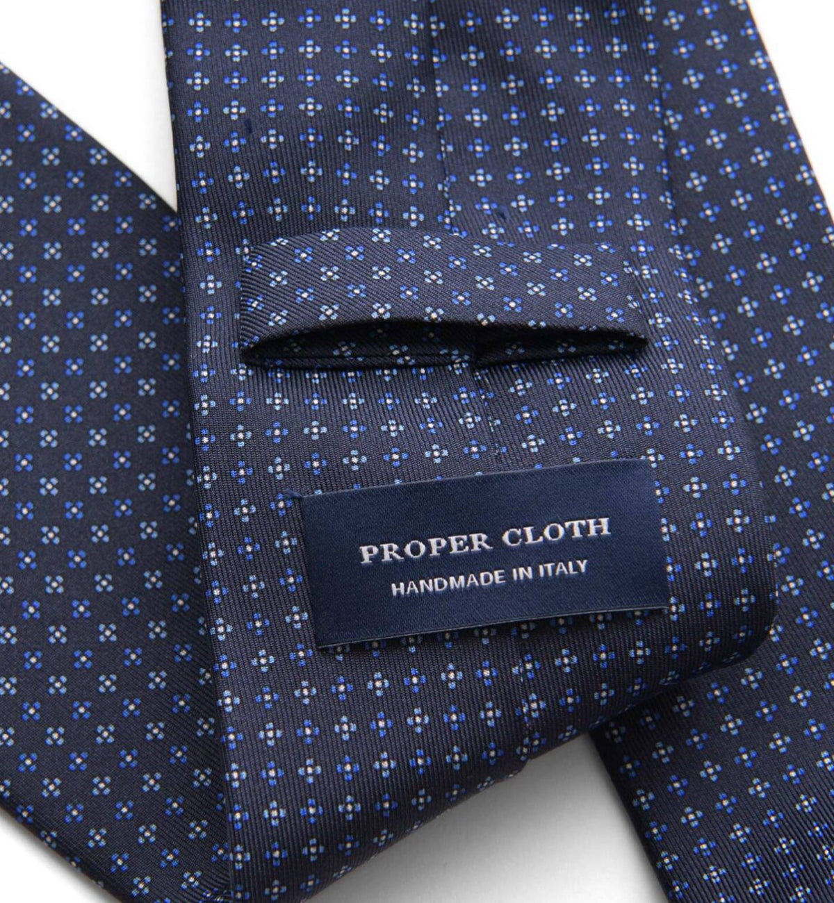Foulard print tie