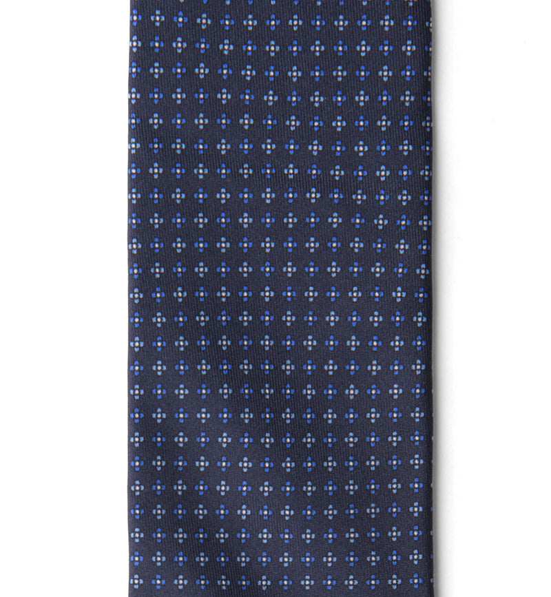 Foulard print tie