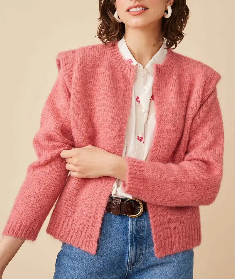 Apilou Vest - Pink Red