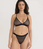 Mesh triangle bralette