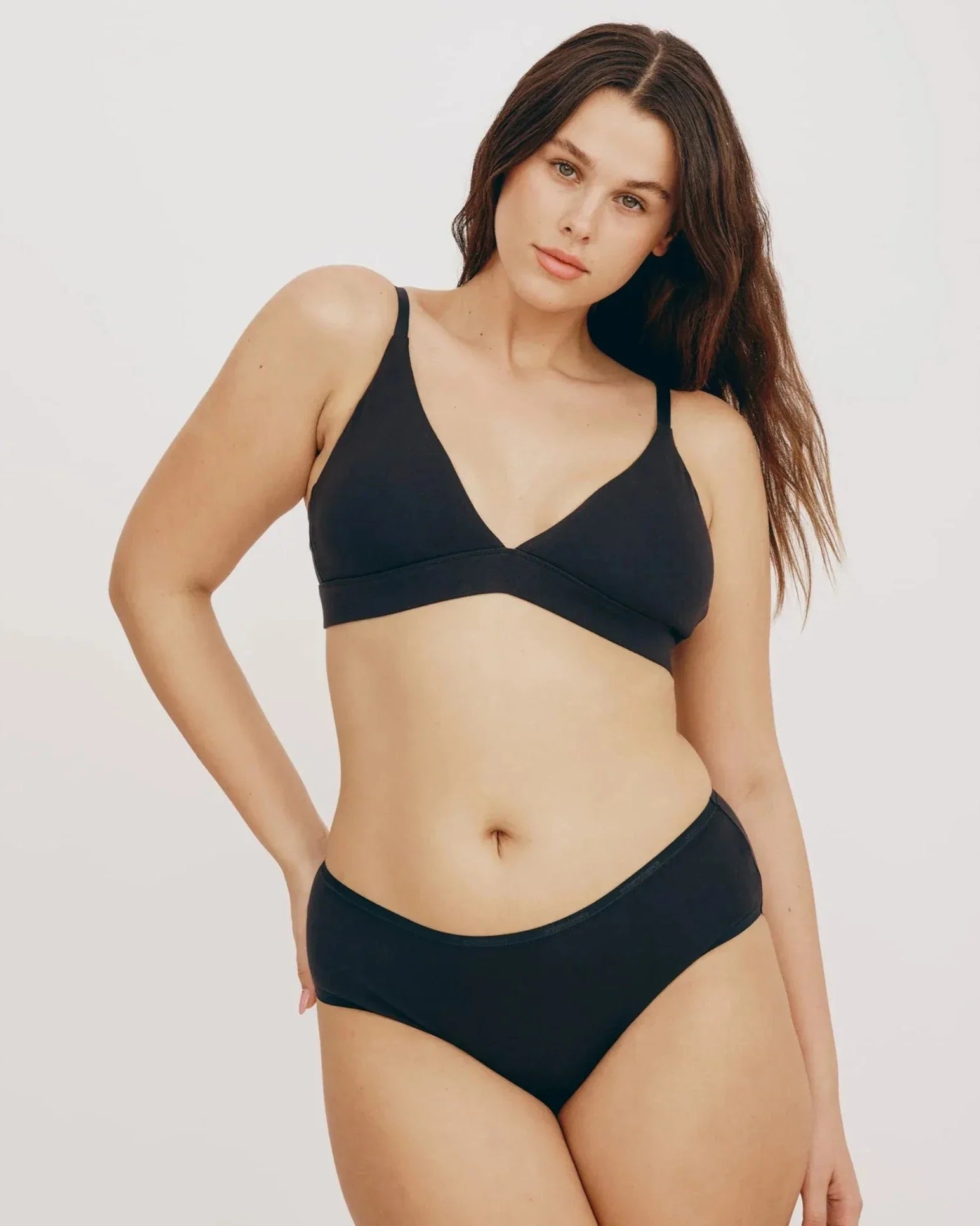 Core triangle bralette