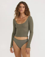 Core rib high-leg briefs