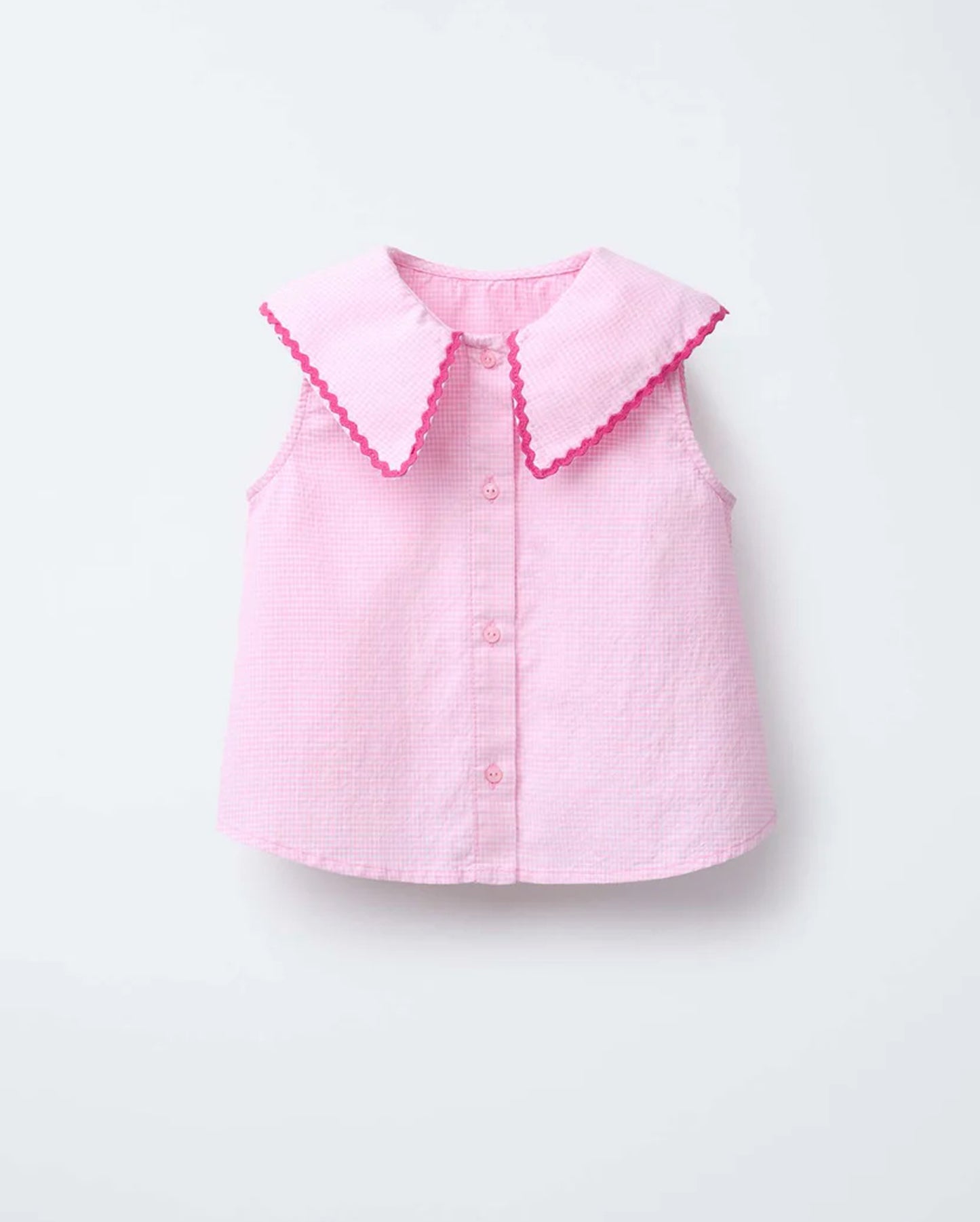 Collar Sleeveless Top