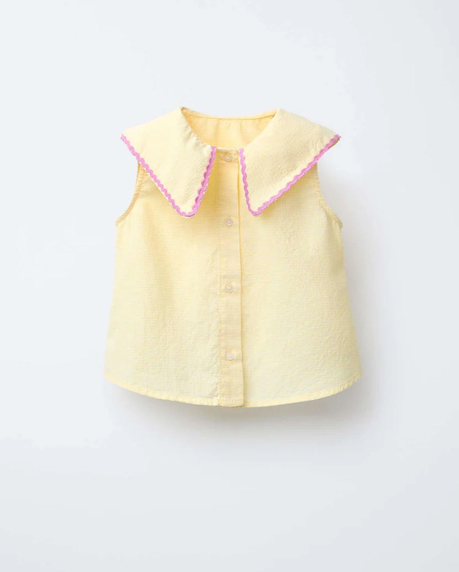 Collar Sleeveless Top