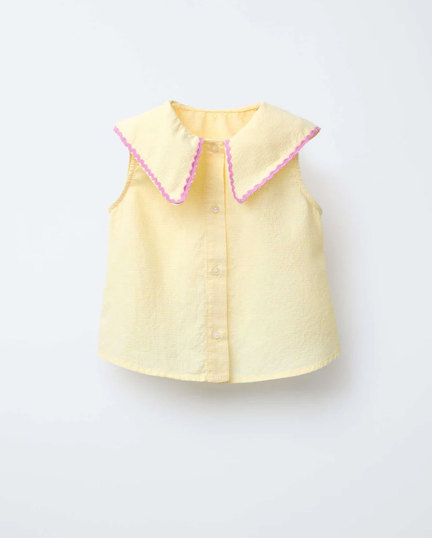 Collar Sleeveless Top