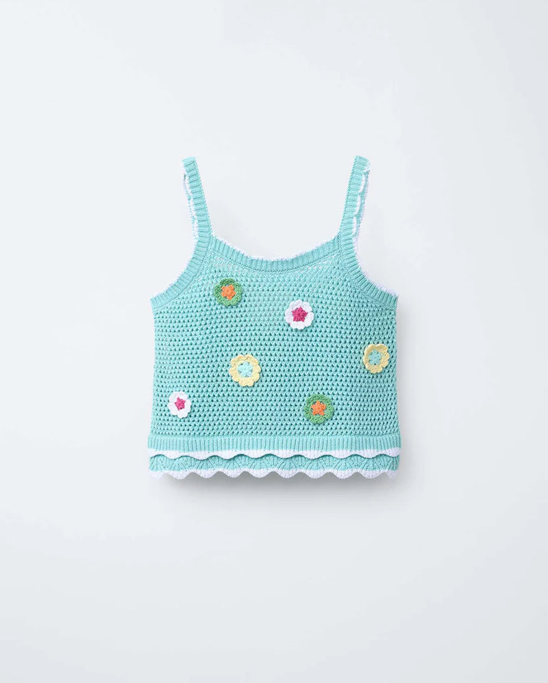 Floral Crochet Cami