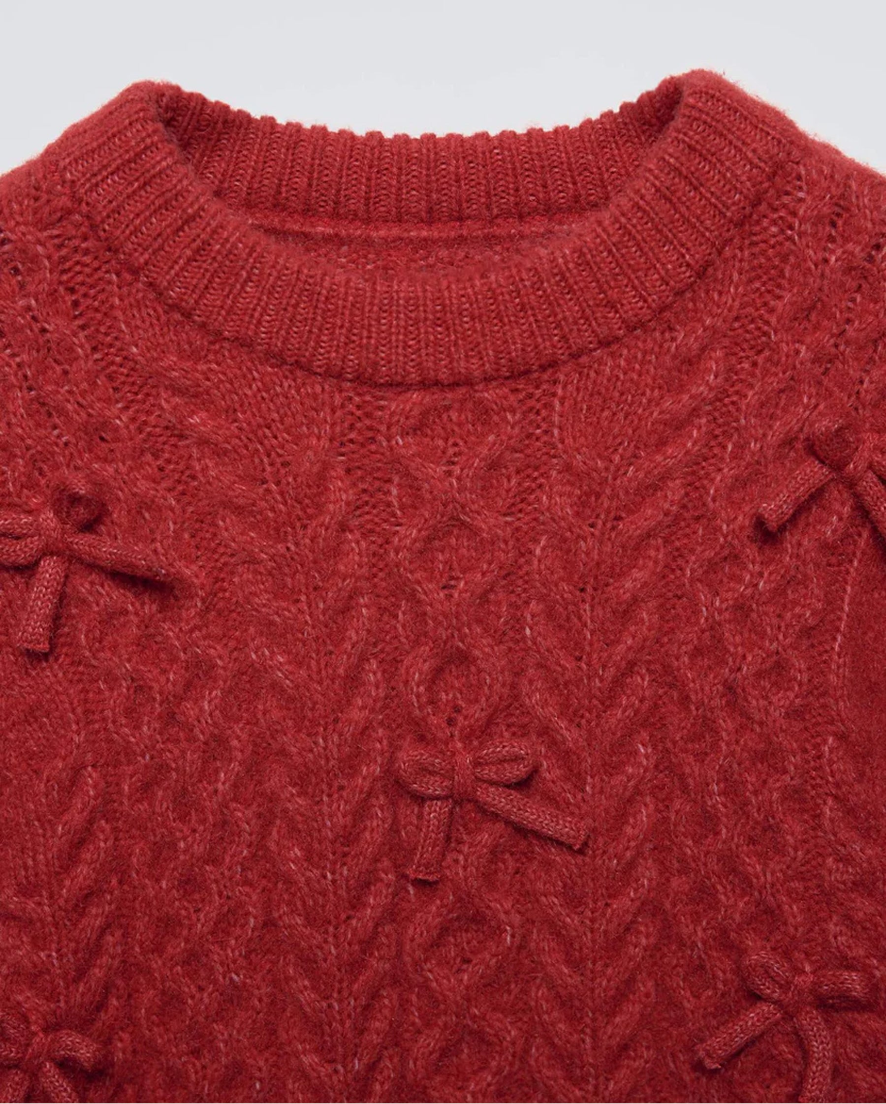 Knit Sweater Red