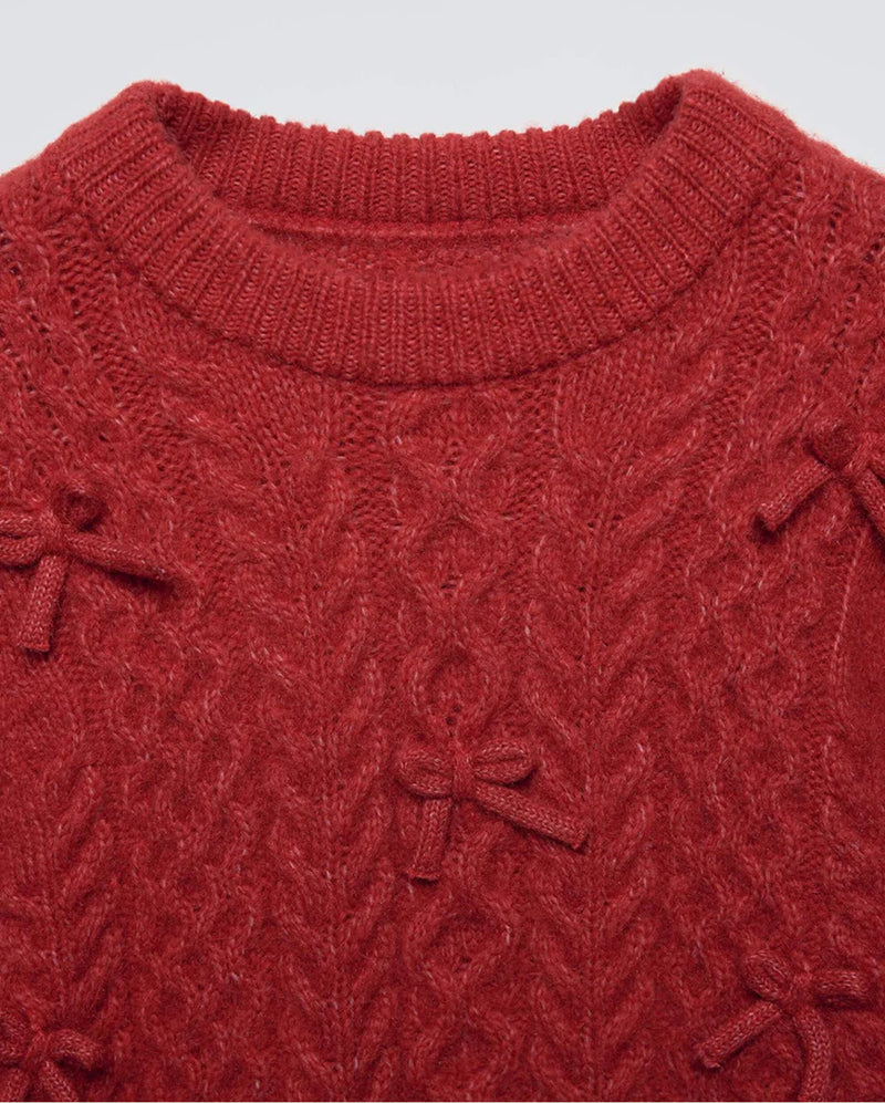 Knit Sweater Red