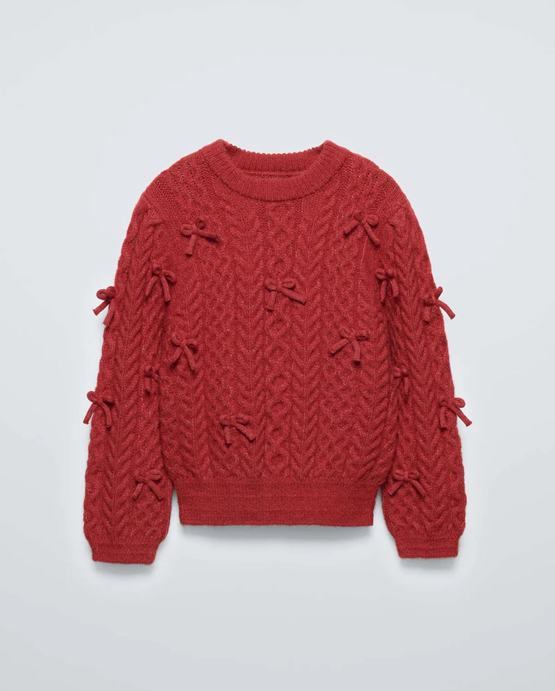 Knit Sweater Red