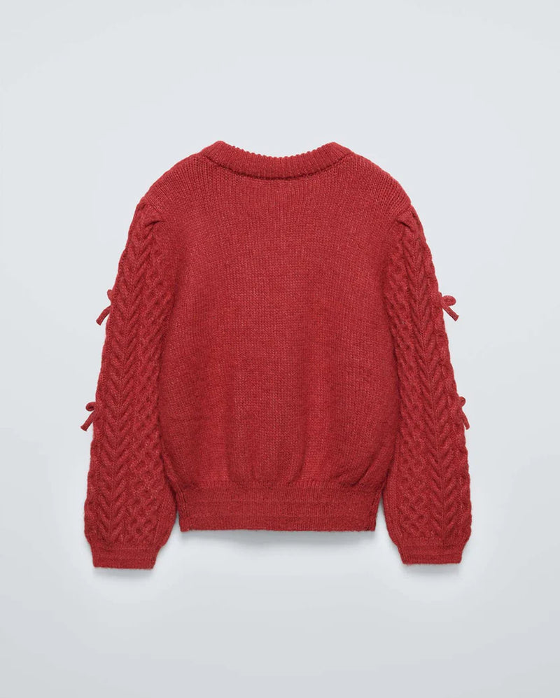 Knit Sweater Red