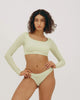 Algae life naked rib high-leg briefs