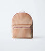 Stripe Backpack Brown
