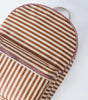 Stripe Backpack Brown