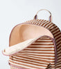 Stripe Backpack Brown