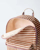 Stripe Backpack Brown