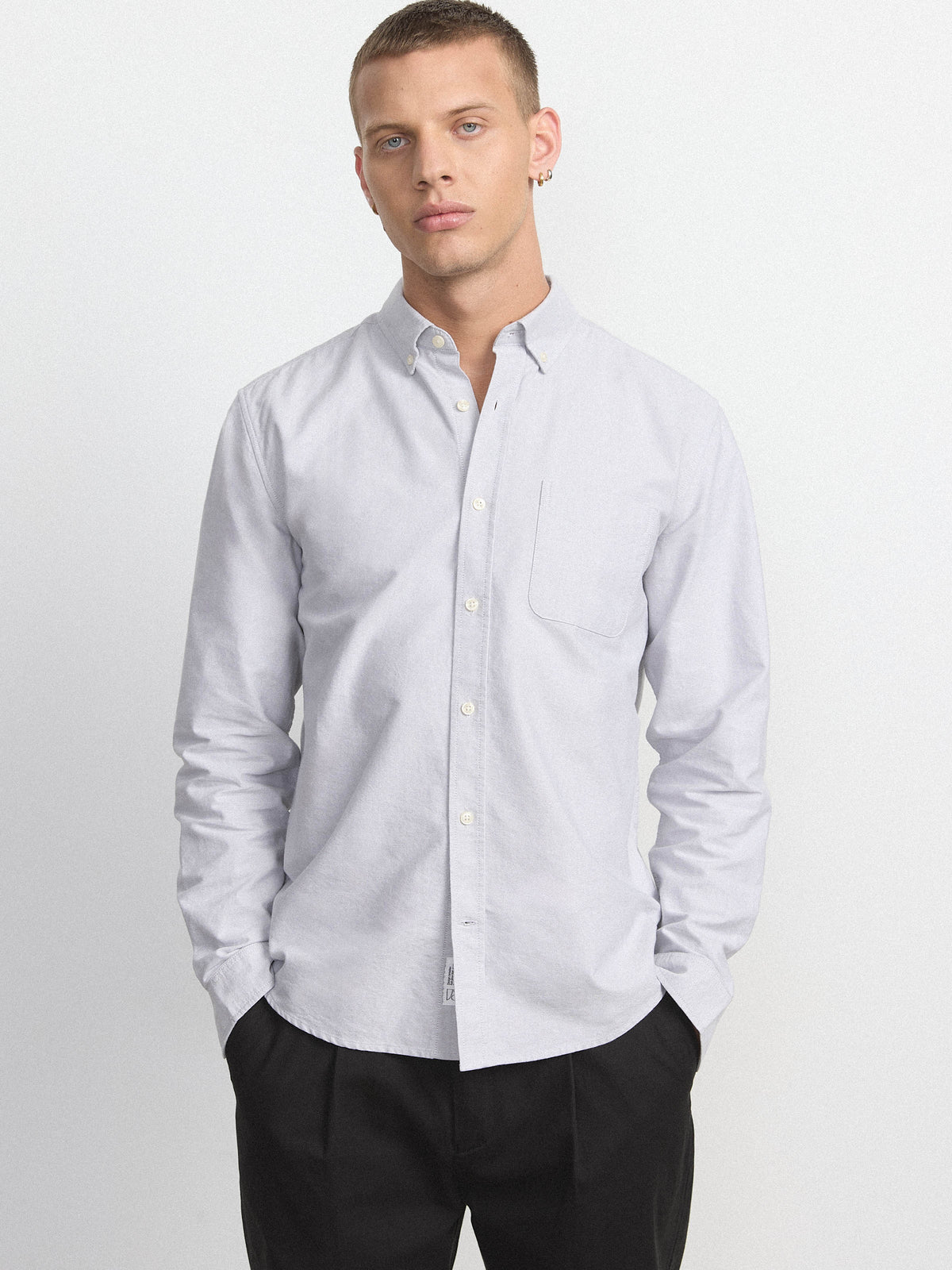 The Jasper Oxford Shirt in Grey