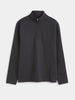 The Long Sleeve Half Zip in Dark Grey