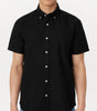 The Jasper Short Sleeve Oxford Shirt in Black