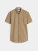 The Jasper Short Sleeve Oxford Shirt in Black