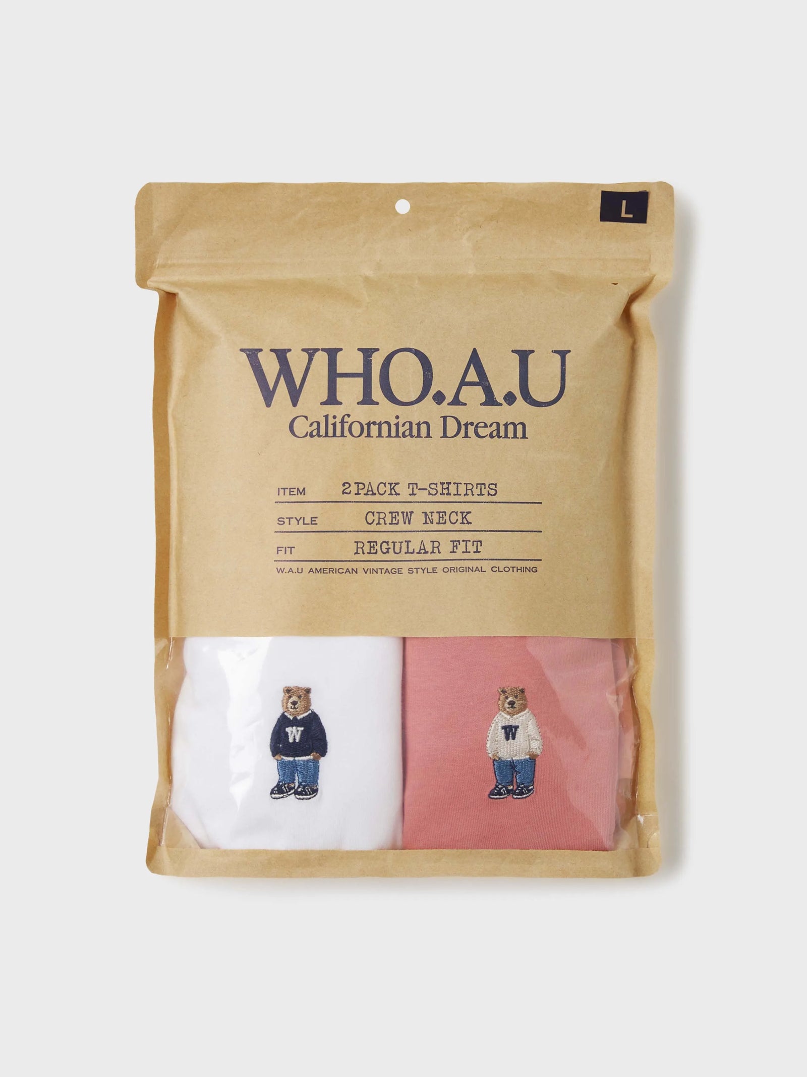 (2PACK)Steve Solid T-shirt[B]