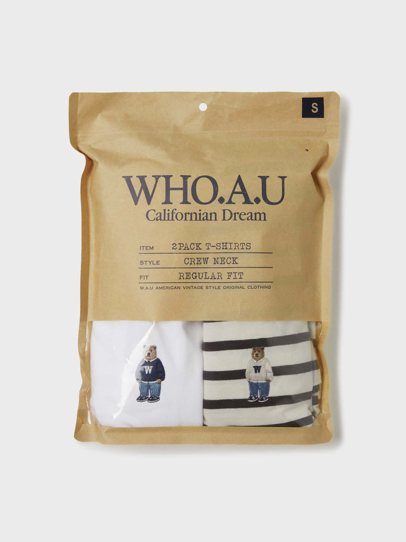 (2PACK)Steve Stripe T-shirt[B]