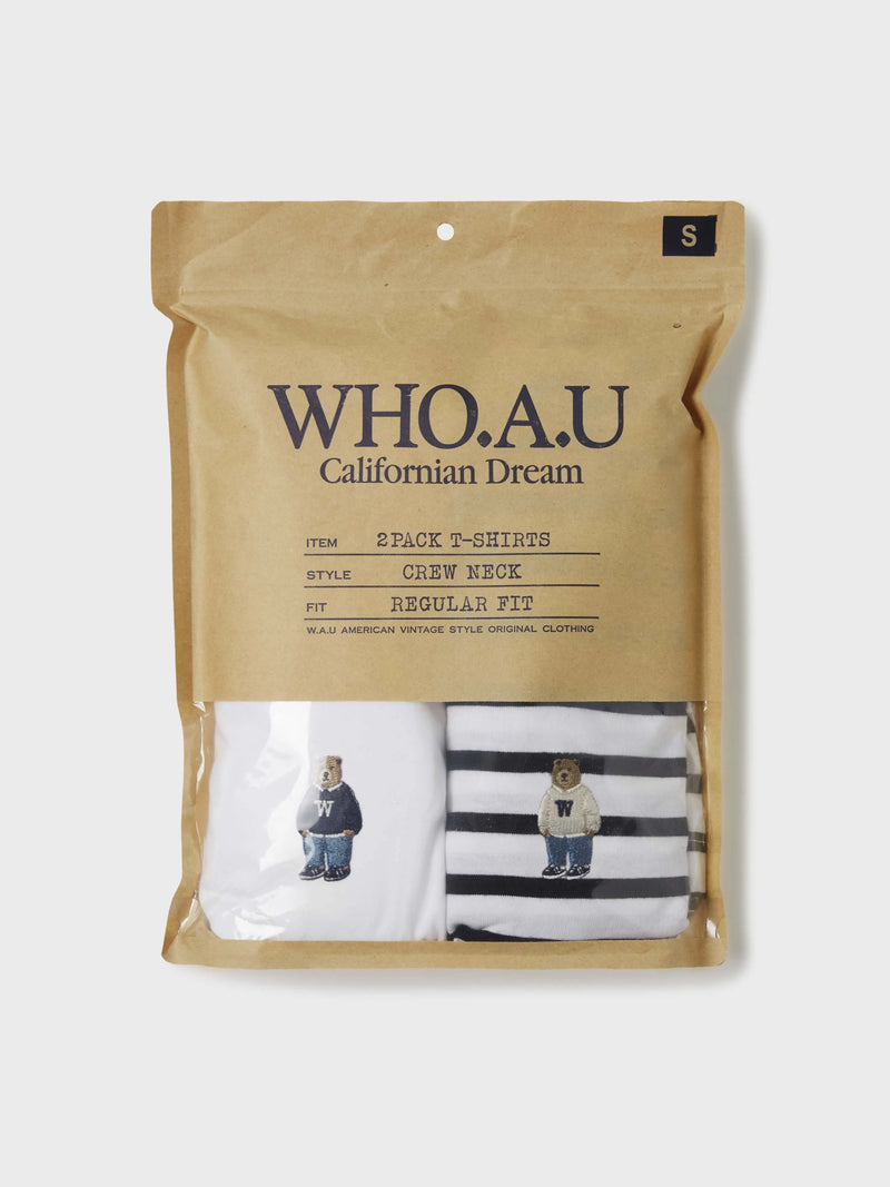 (2PACK)Steve Stripe T-shirt[B]