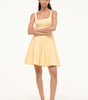 Mini wells dress pale honey