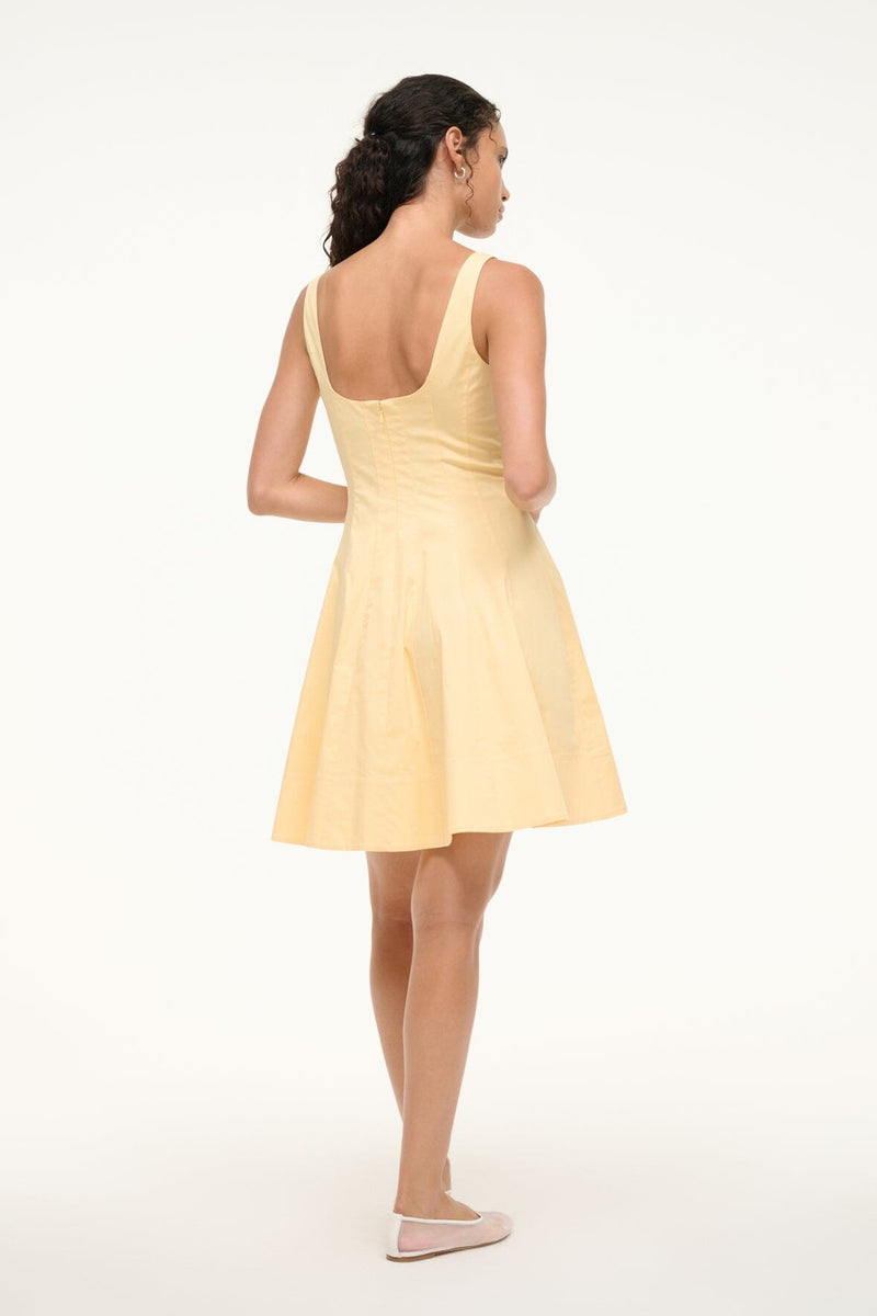 Mini wells dress pale honey