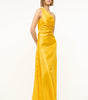 Este silk dress sunset gold
