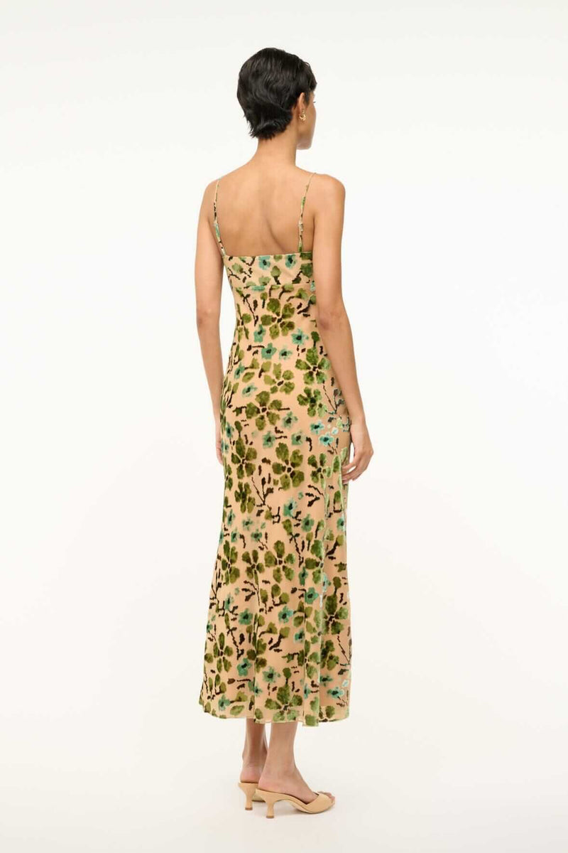 Fianna dress moss floral