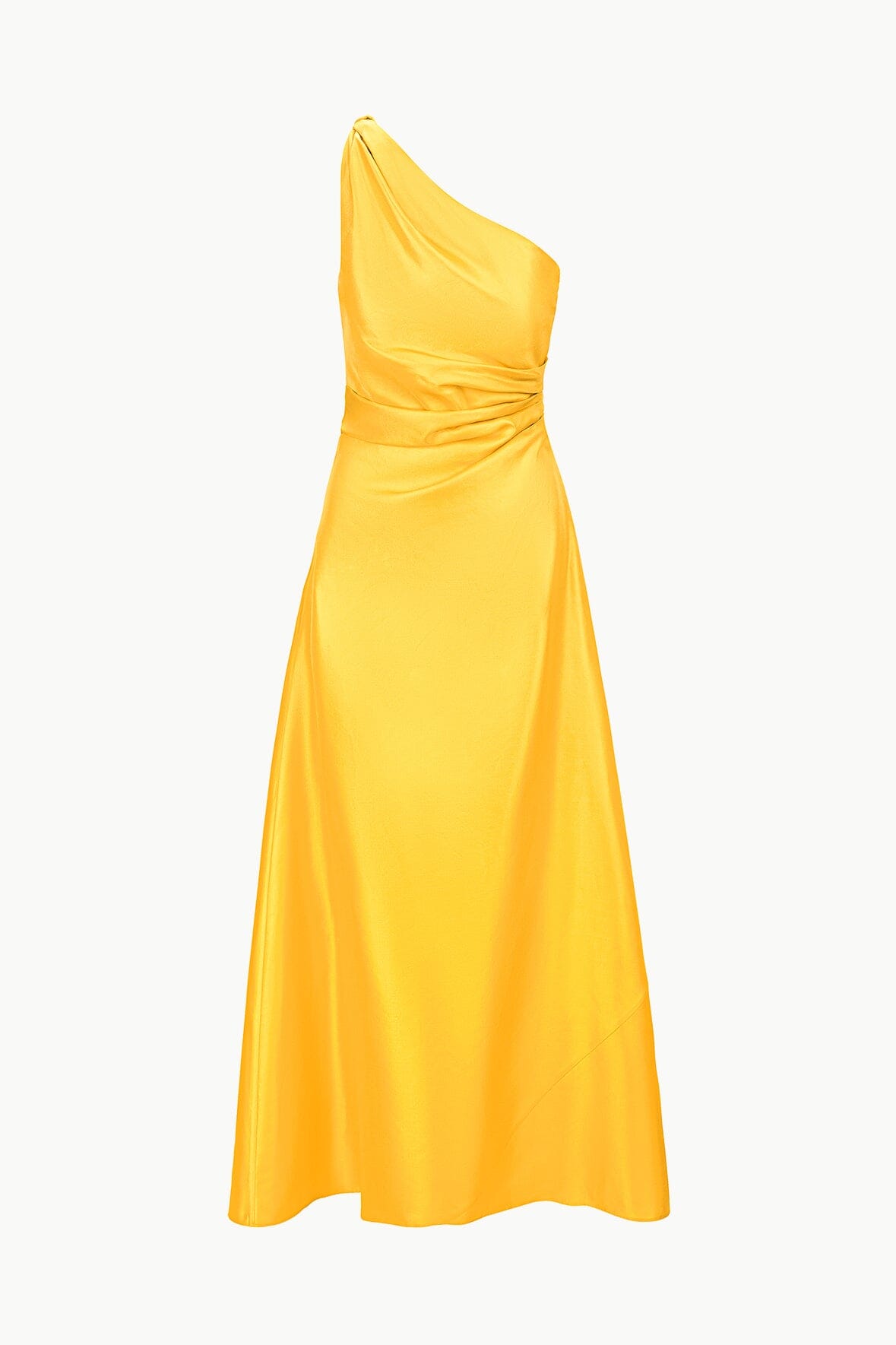 Este silk dress sunset gold