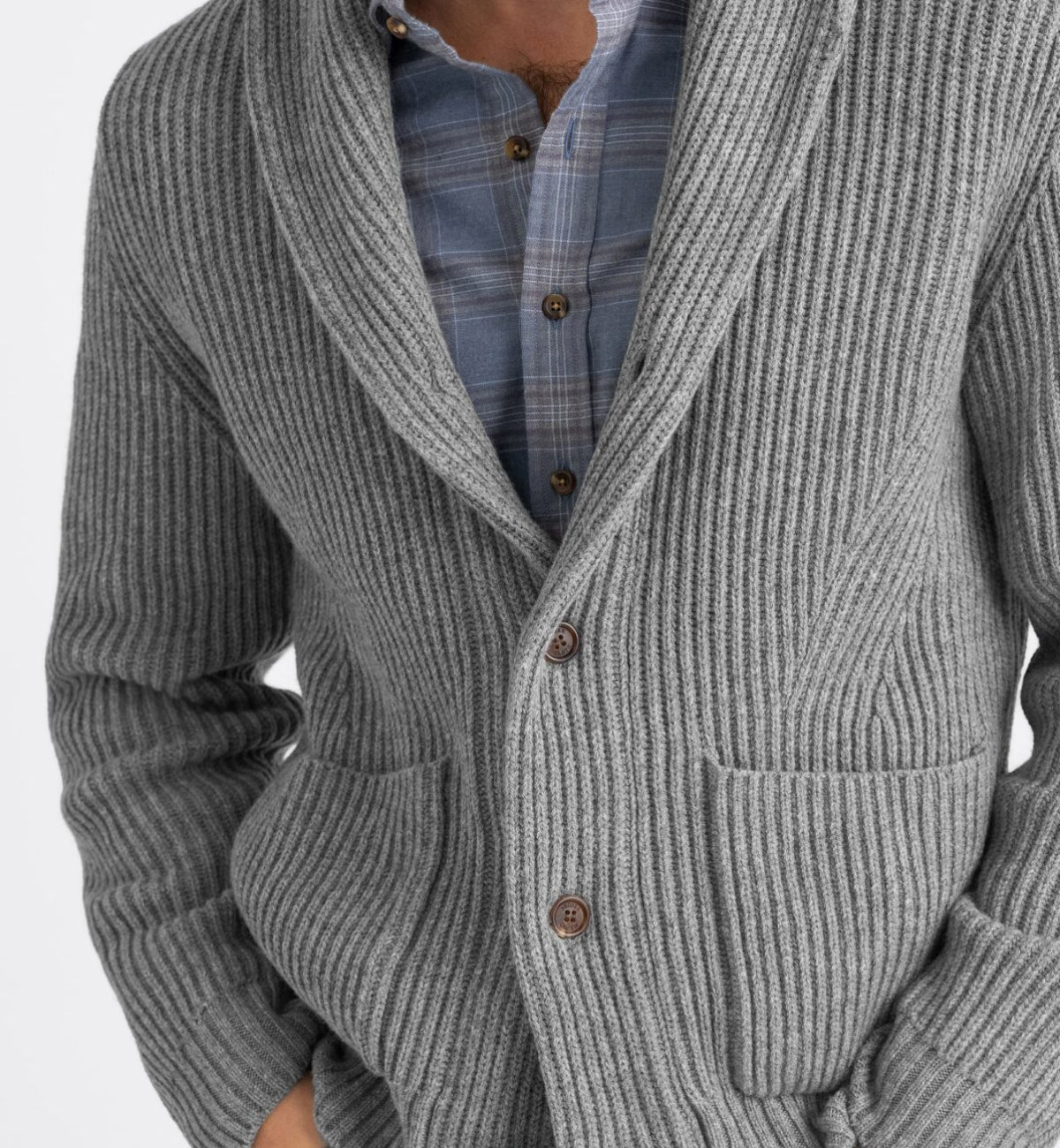 Ribbed shawl