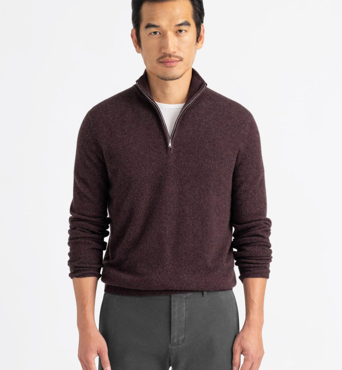 Cashmere half-zip
