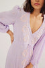 Embroidered fable midi