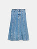 Denim midi skirt