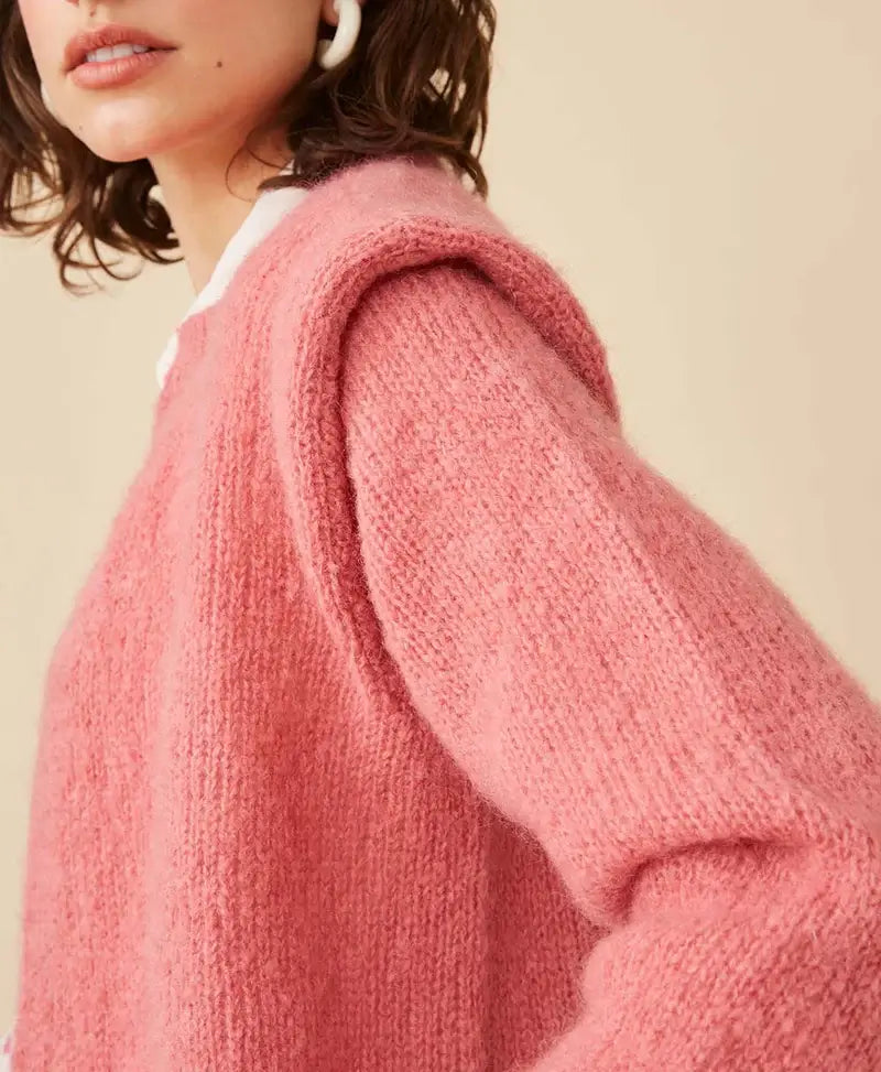 Apilou Vest - Pink Red