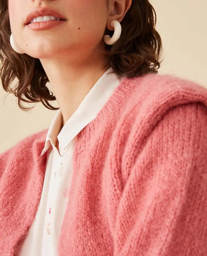 Apilou Vest - Pink Red