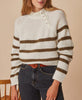 Chico Sweater - Olive/Ecru